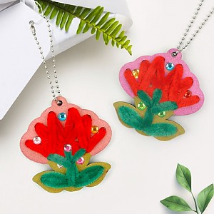 카네이션 모루 가방걸이 10세트